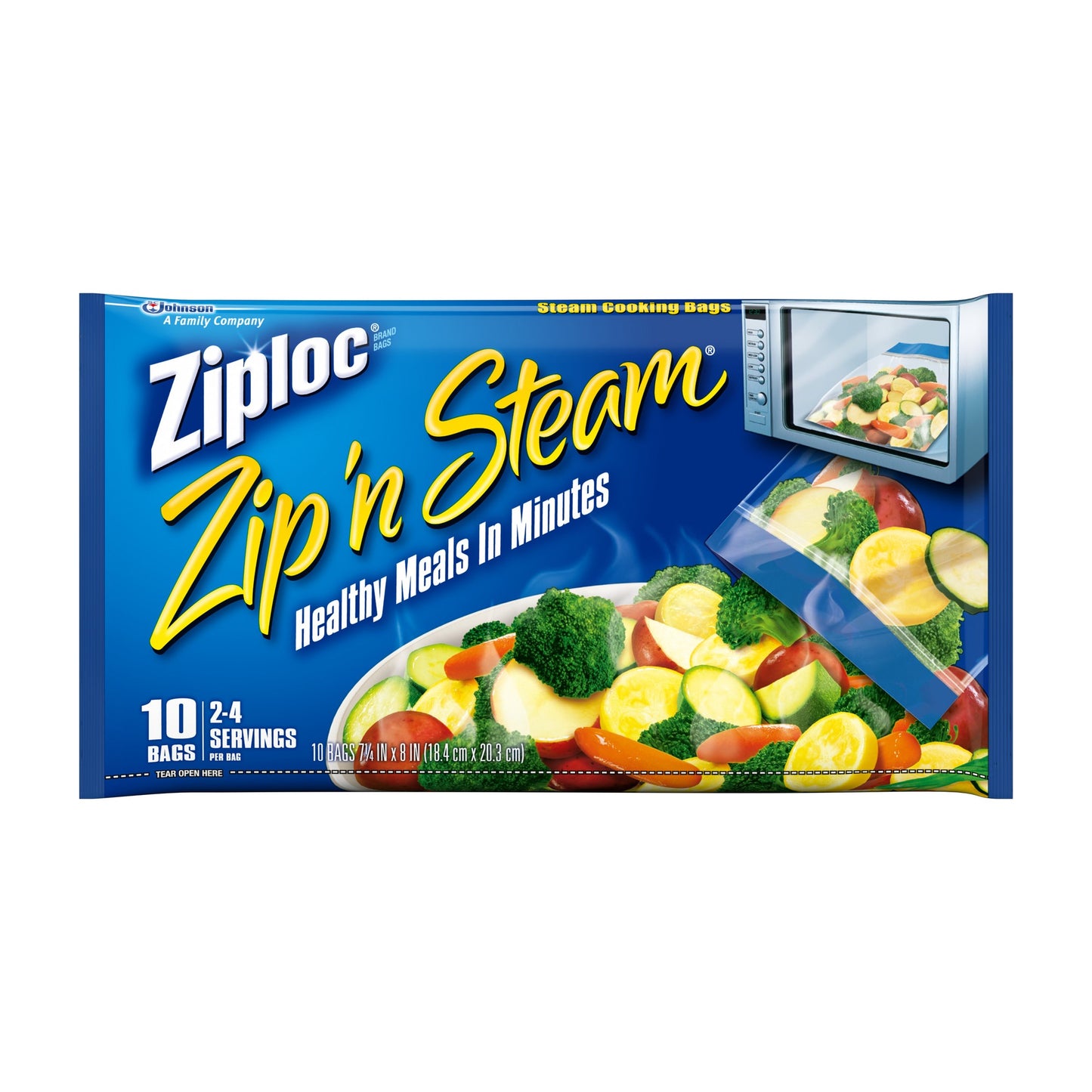 Ziploc Zip N Steam Bags 7"x8"