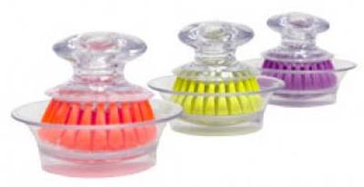 Mini Brush Scrubber W/Holder