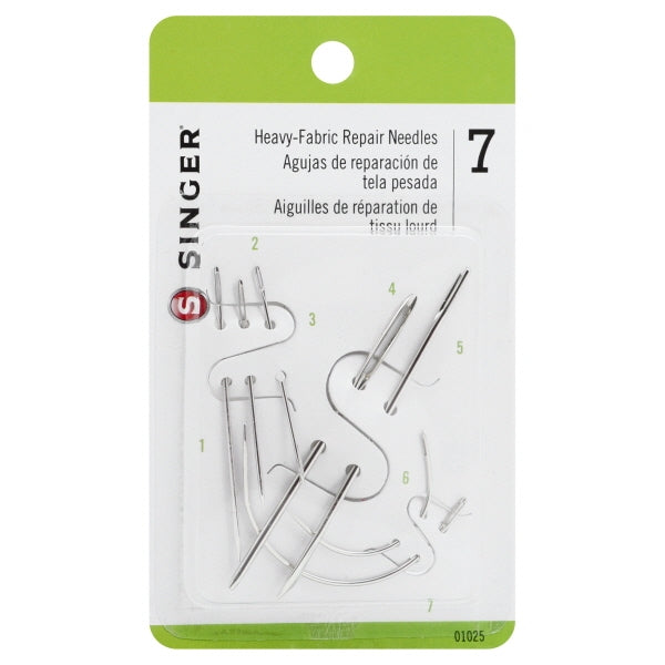 Heavy fabric repair needles