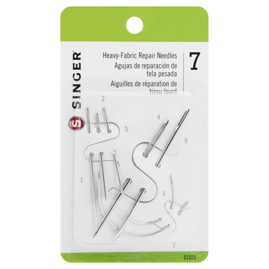Heavy fabric repair needles