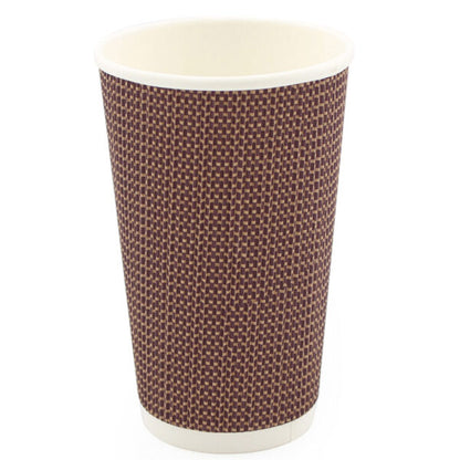 16oz Ripple Cups Brown (12 Count)