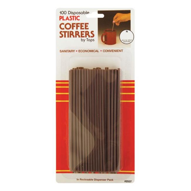 Plastic coffee stirrers