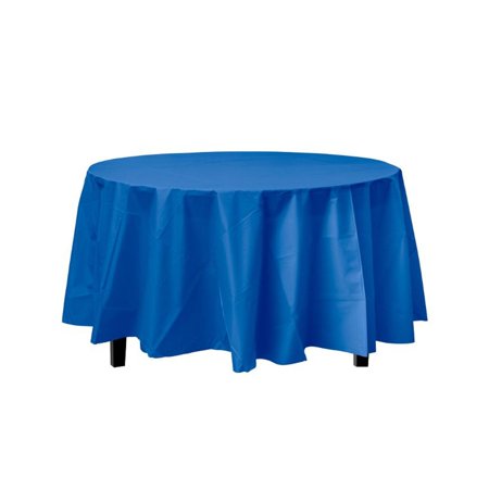 Plastic 84" Round Blue