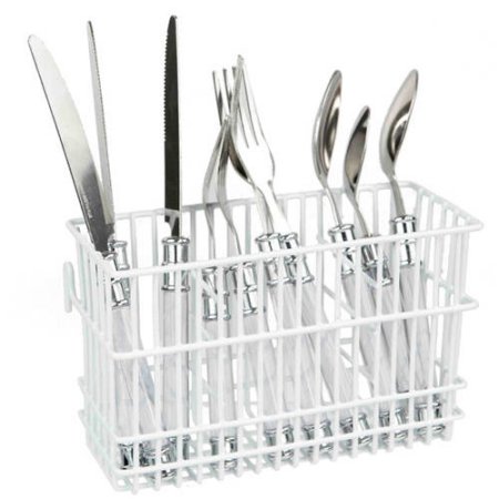 CUTLERY HOLDER-HANGING WHITE