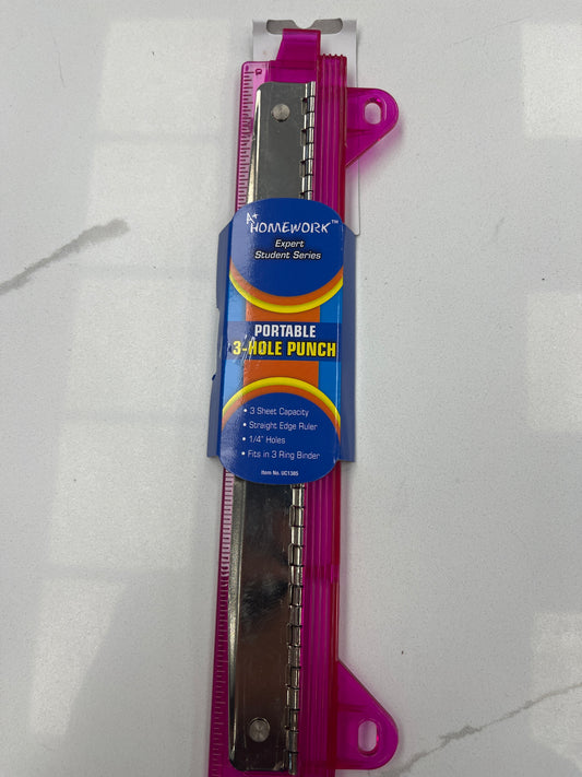 Portable 3-Hole Punch