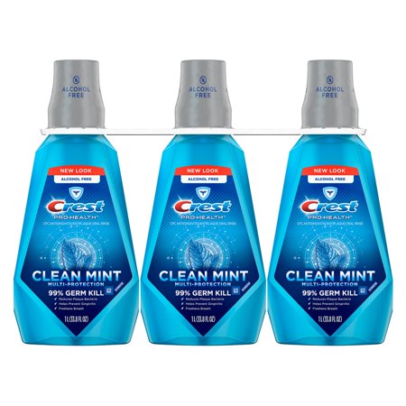 Crest pro health, clean, mint mouthwash