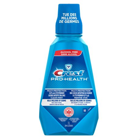 Crest, clean, mint mouthwash