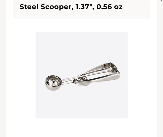 Stainless steel scooper, tablespoon￼