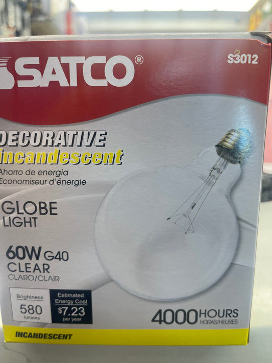 G40 Globe bulb 60W Clear