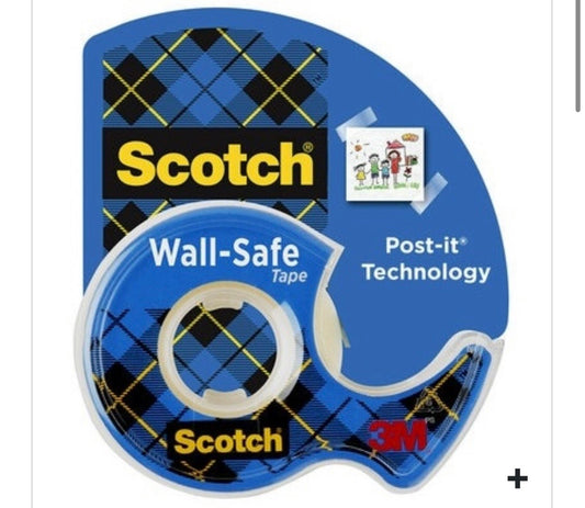 SCOTCH TAPE-WALL SAFE-3/4 x650