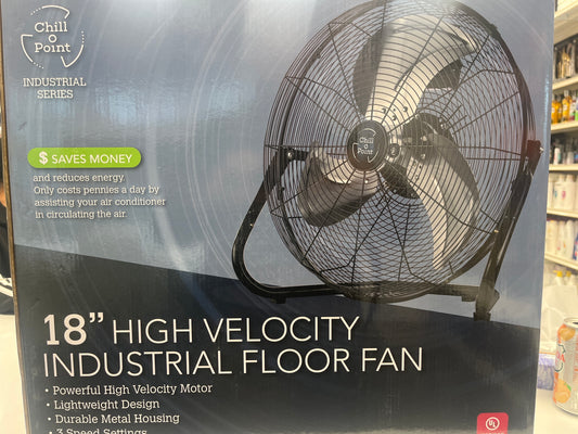 18 inch high velocity industrial floor fan