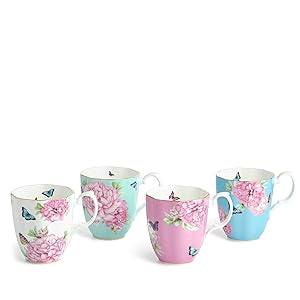 ROYAL ALBERT MIRANDA KERR FRIENDSHIP MUG, MIXED SET OF 4