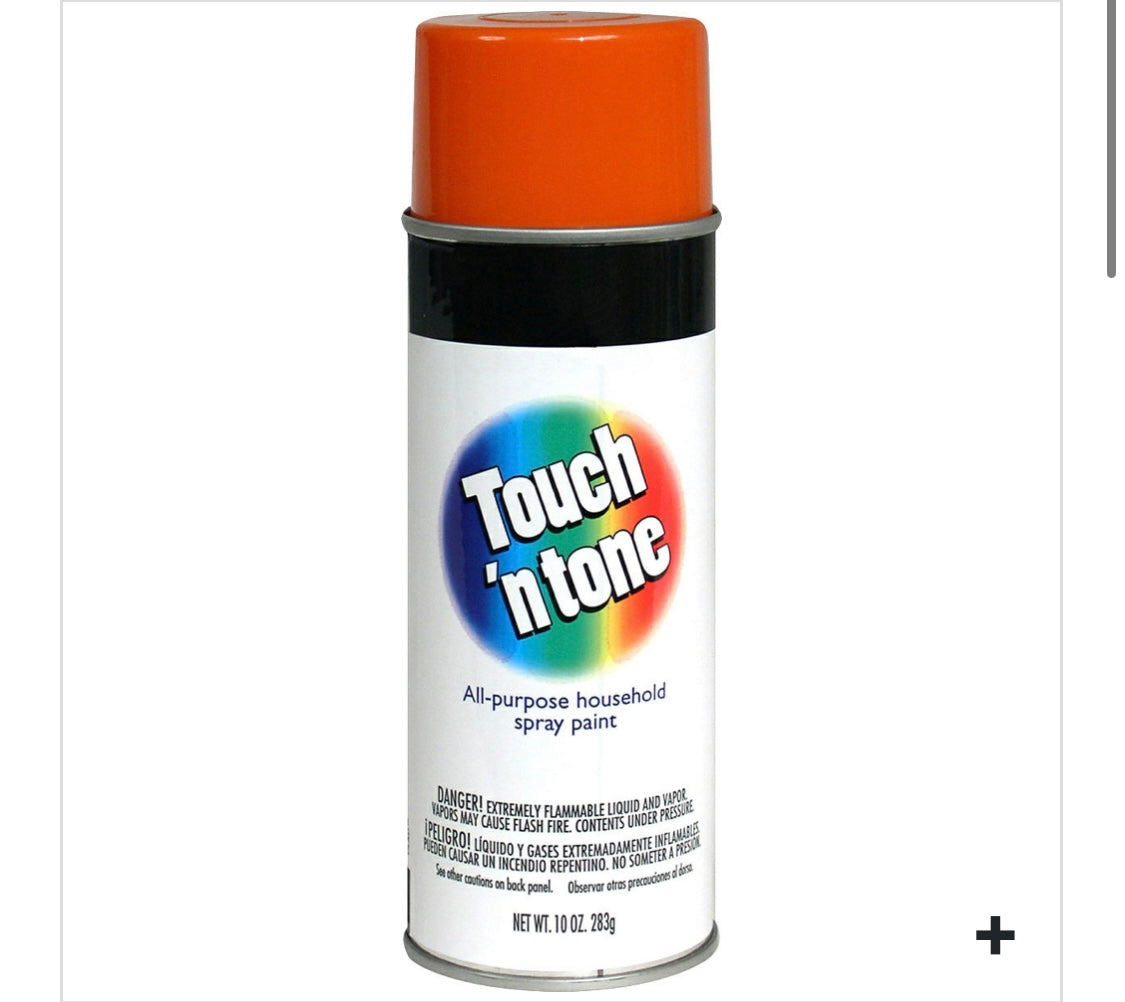 Spray paint color orange ￼