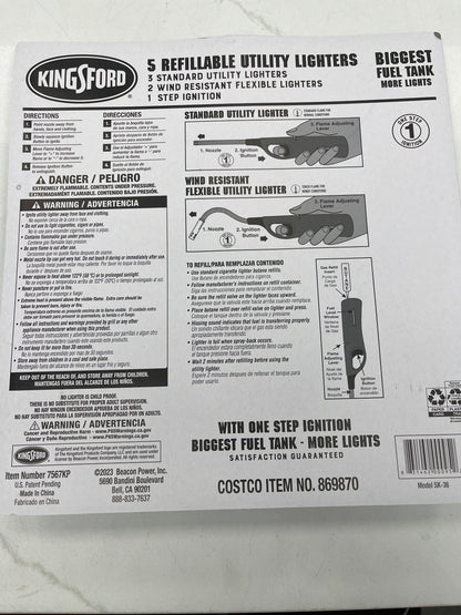 Kingsford 5 Lighters