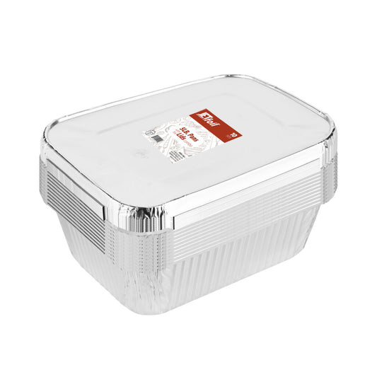 5lb. Pans Aluminum Pans With Foil Lids (10 Count)