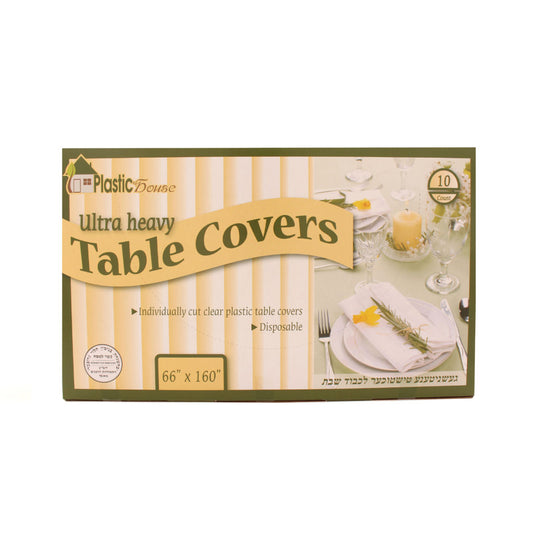 Clear Ultra Heavy Duty Tablecloths 66Ã—160 â€“ 10ct