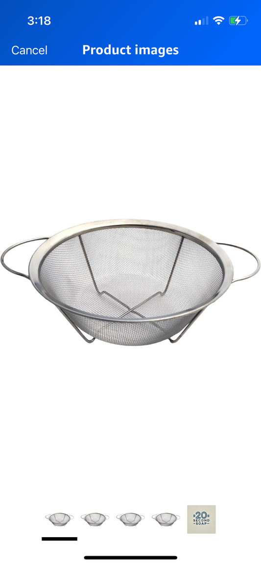 Stainless steel strainer