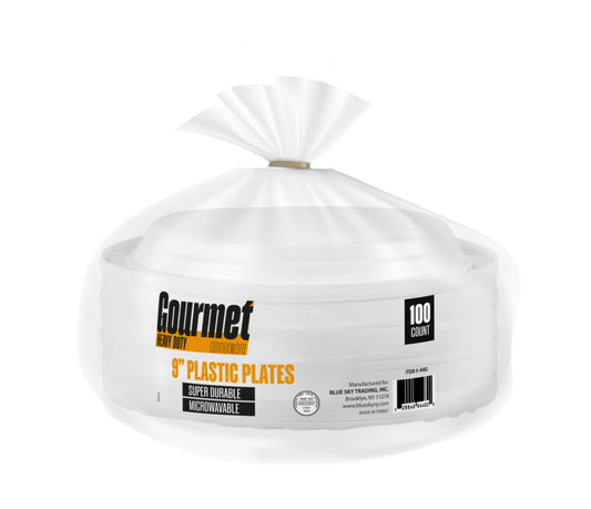 plastic plates microwavable 9”