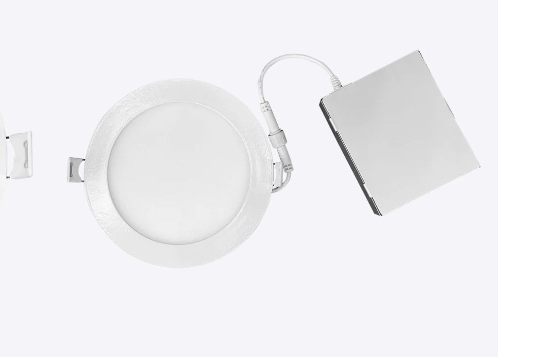 Luxrite LR23749 5" MINI PANEL ROUND 5CCT SMOOTH CANLESS WAFER SPOTLIGHT