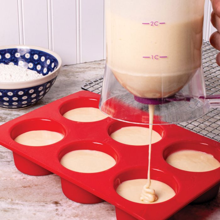 Mrs. Anderson's Baking Silicone Muffin Pan, 6 Cup