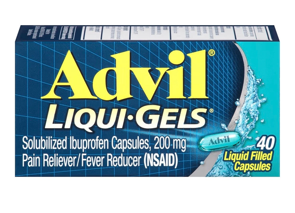 Advil Liqui-Gels Pain Reliever And Fever Reducer, Pain Medicine For Adults With Ibuprofen 200mg For Headache, Backache, Menstrual Pain And Joint Pain Relief - 40 Liquid Filled Capsules