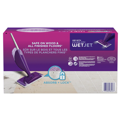 Swiffer Wet Jet Mop Cleaning Pads Refill Floor Cleaner For Mopping Wood Laminate Tile - 24ct