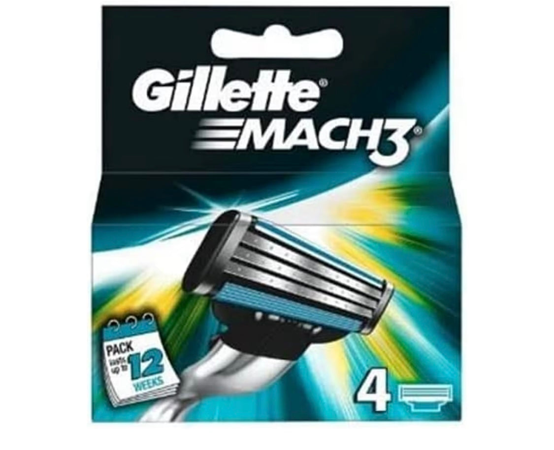 Gillette mach3 4pk refill ￼