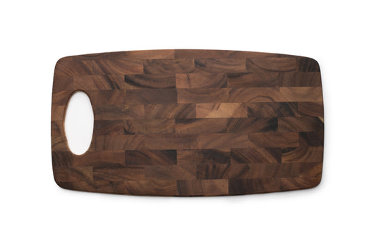 END GRAIN CUTTING BOARD, ACACIA WOOD