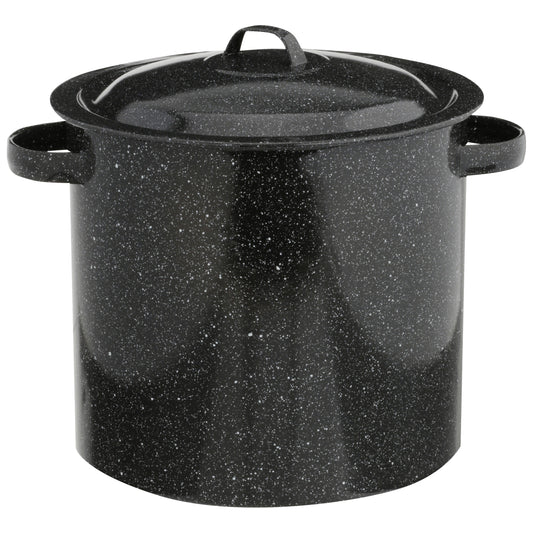 POT, ENAMEL-STOCK-BLACK 12qt