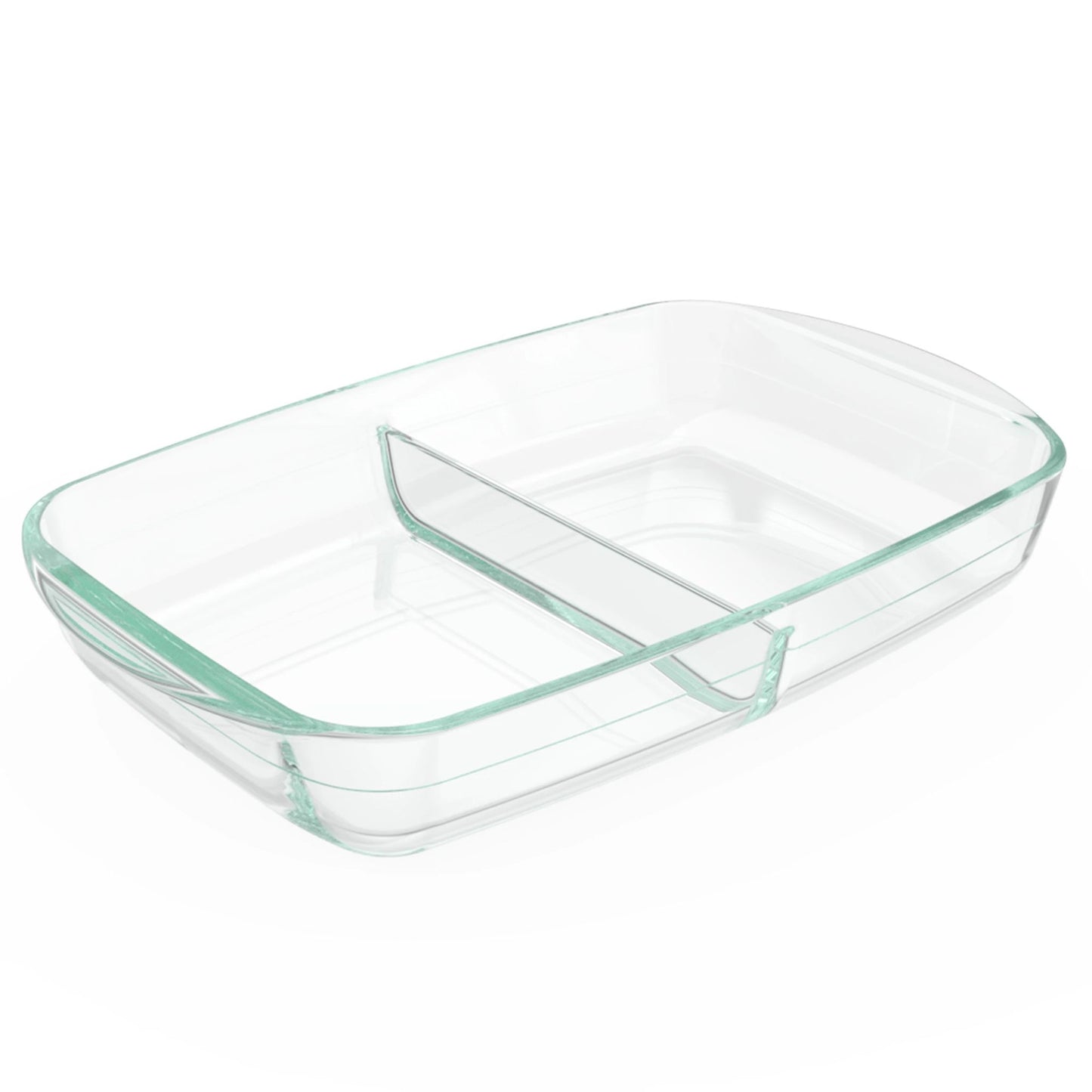 Divided glass baking dish Pyrex