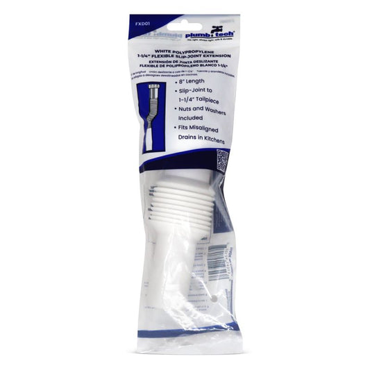 1-1/4" x 8" Flexible Slip-Joint Extension