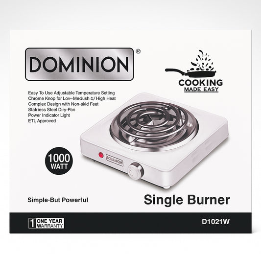 Dominion single burner ￼