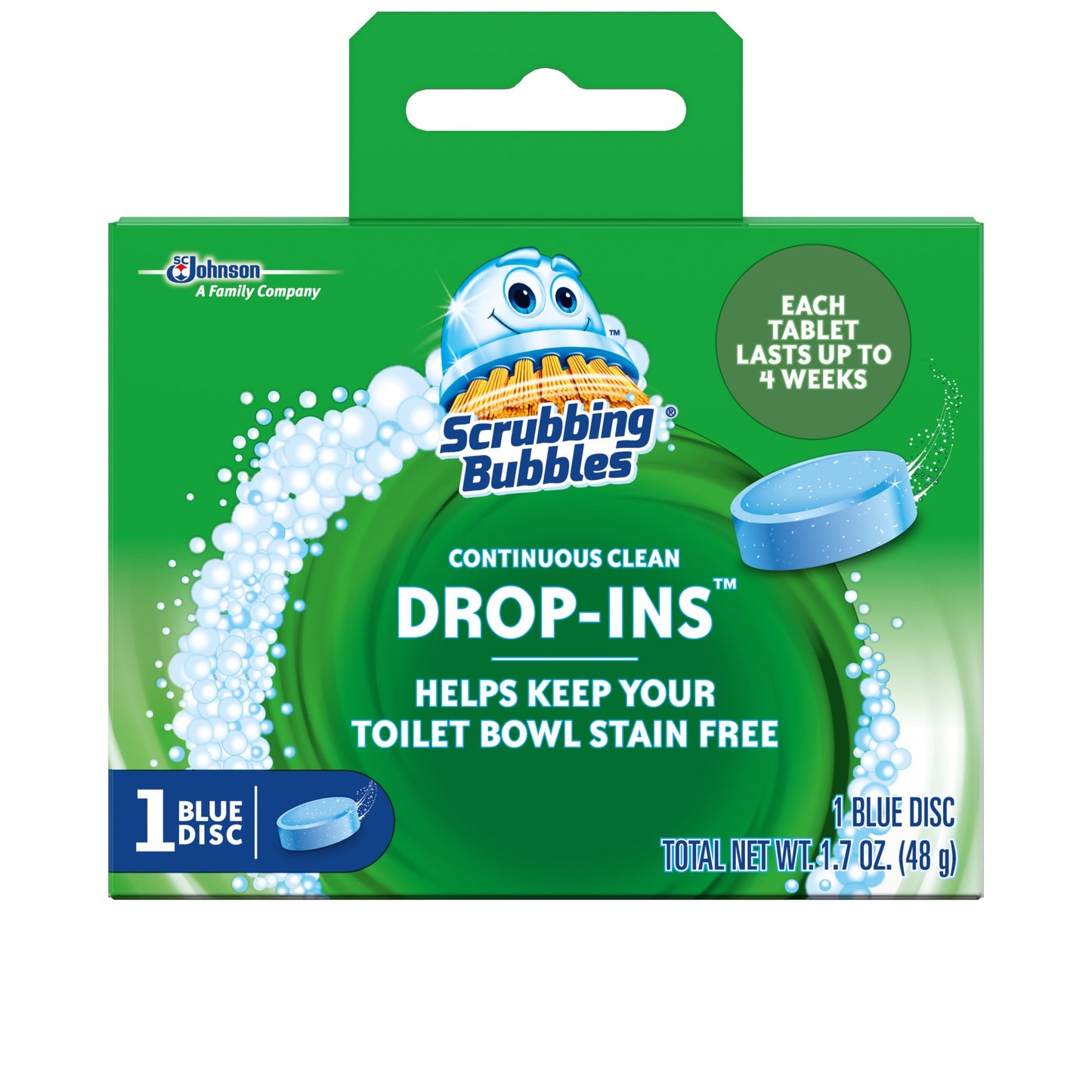Vanish toilet drop in