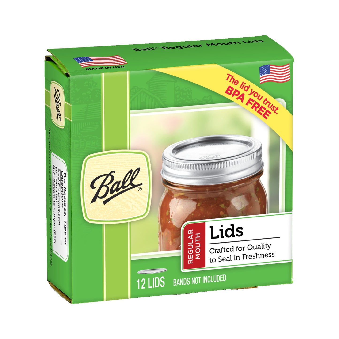 Mason jars regular mouth lids