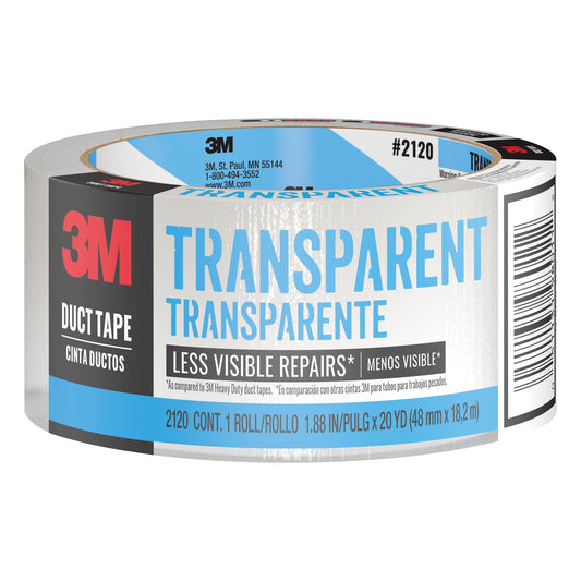 3M Clear Duct Tape 2"x20yd
