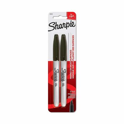 Sharpie Fine 2pk Black