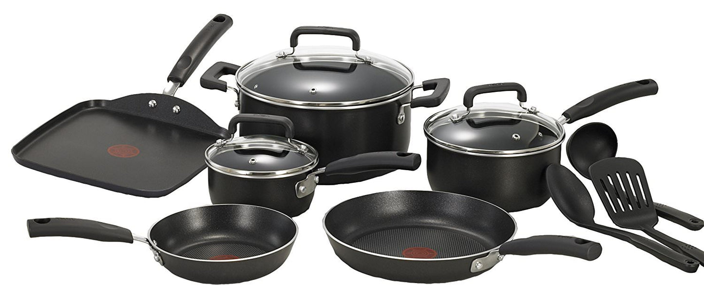 T-Fal 12pc Set Black