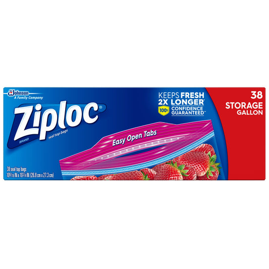 Ziploc Storage Gallon 38Bags
