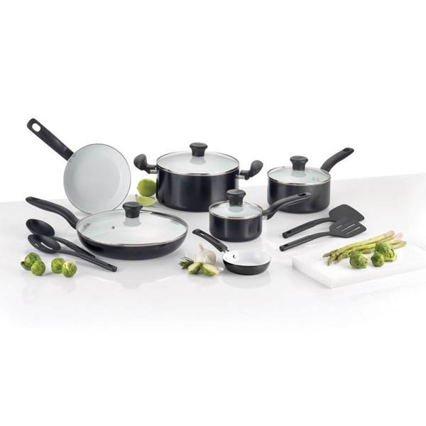 T-Fal 14pc Set Of Pot Ceramic