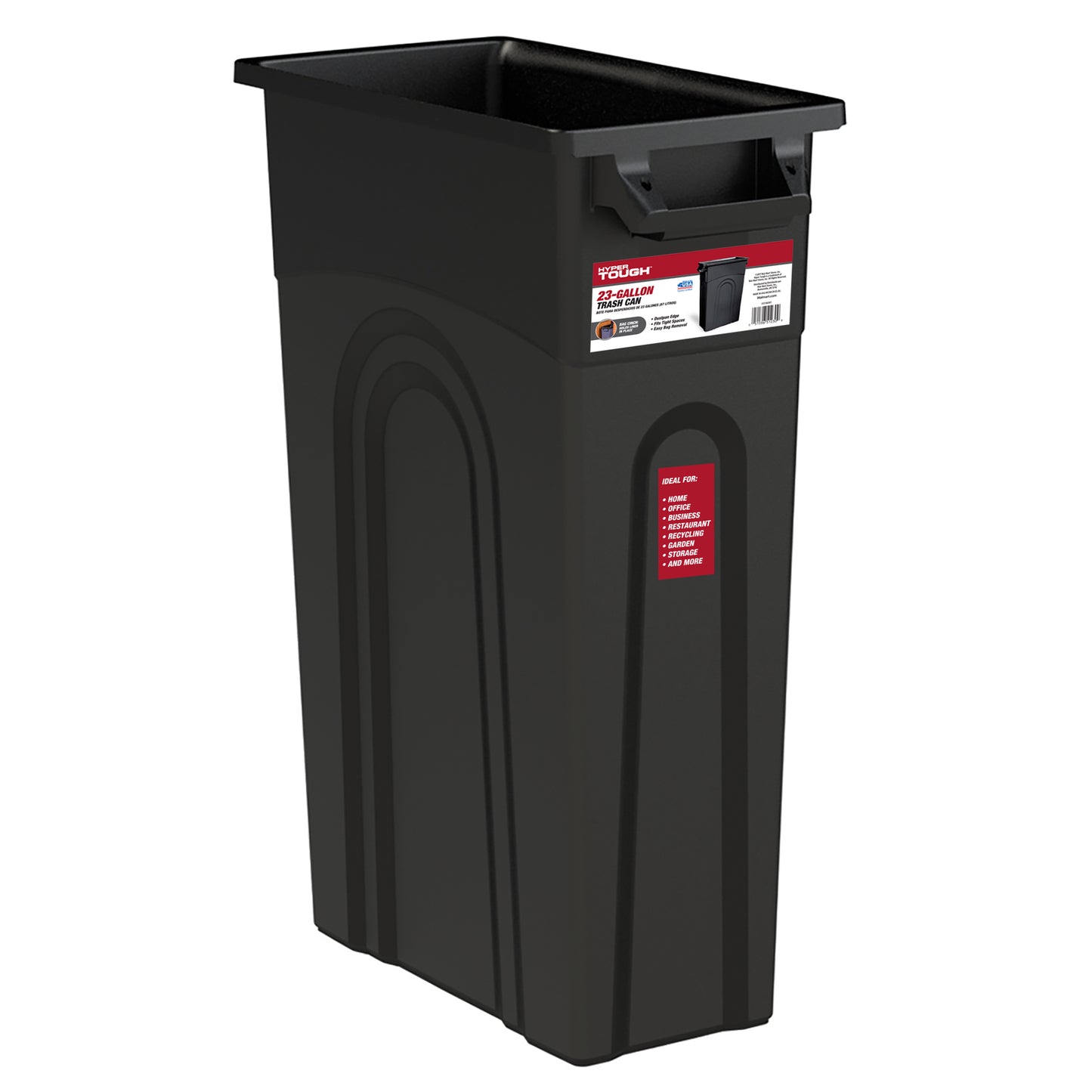 Waste Container 30" H Blk