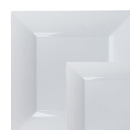 Splendid Collection White Square 9.5" Lunch Plates (10 Count)