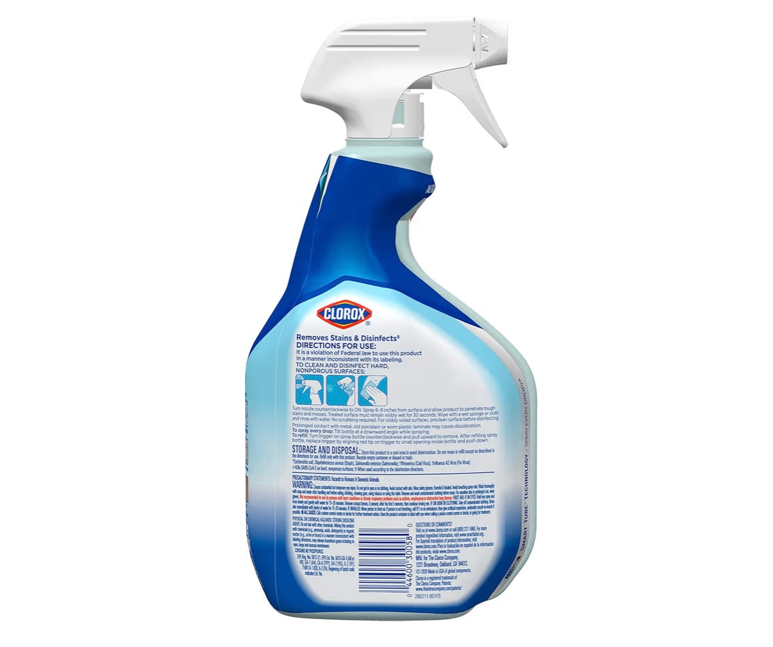 CLOROX Clean-Up Multi-Surface Cleaner with Bleach, Rain Clean, Spray, 32 Fl Oz