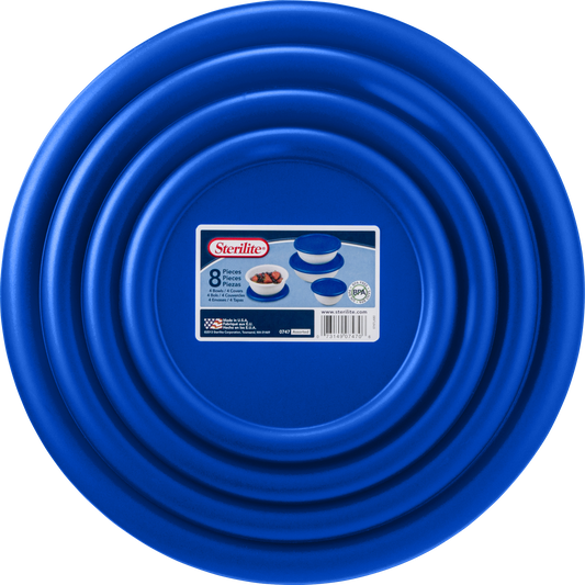 Sterilite 8pc Plastic Bowls