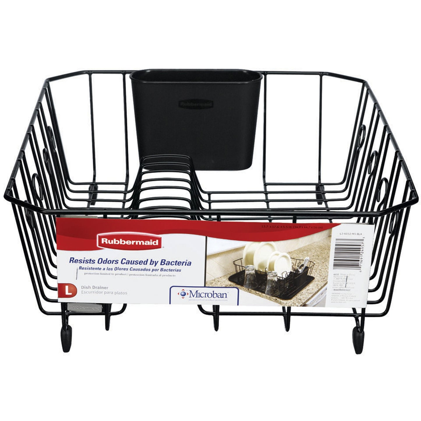RM Large Dish Drainer Black