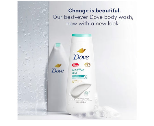 Dove sensitive skin Body Wash 23oz ￼