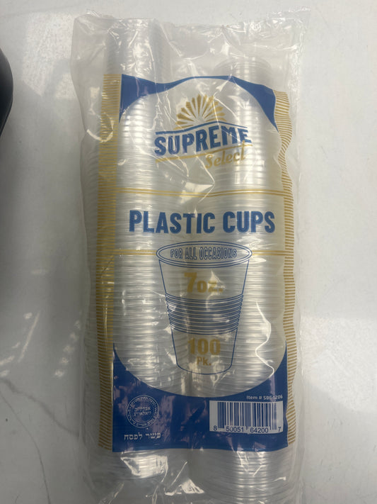 7oz plastic cups 100 pack