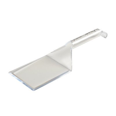 Clear plastic platter spatula