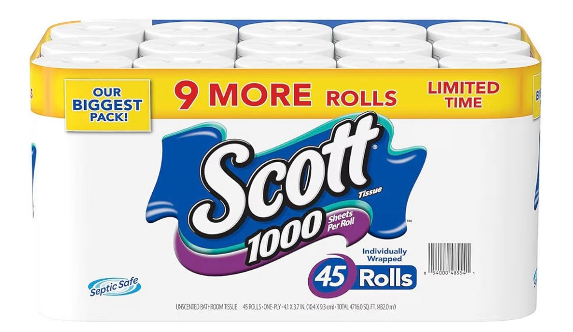 Scott toilet paper 45 Roll