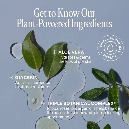 Cliganic Hydrating Facial Gel Cleanser with Triple Botanical Complex® – Clean Gentle Face Wash with Jojoba, Rosehip Argan Oils Removes Makeup Impurities Aloe Vera Glycerin for Balanced Glowing Skin