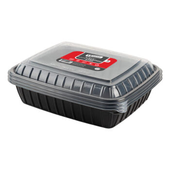 9″ x 13″ Plastic Containers and Lids Combo (3 Count)